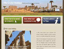 Tablet Screenshot of nilecruiseholidays.co.uk